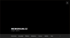 Desktop Screenshot of memorium.cz